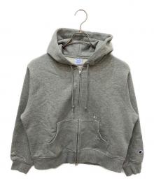 Champion×RHC Ron Herman（チャンピオン×アールエイチシー ロンハーマン）の古着「Rロゴ刺繍ジップパーカー」｜グレー