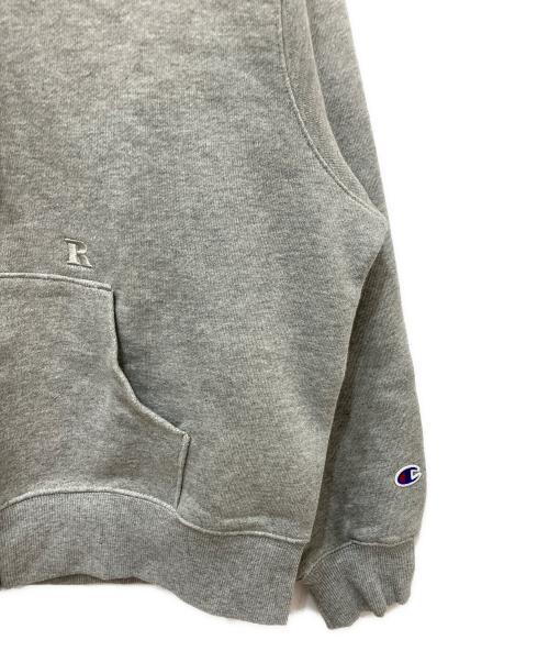 Champion（チャンピオン）Champion (チャンピオン) RHC Ron Herman (アールエイチシー ロンハーマン) Rロゴ刺繍ジップパーカー グレー サイズ:Mの古着・服飾アイテム