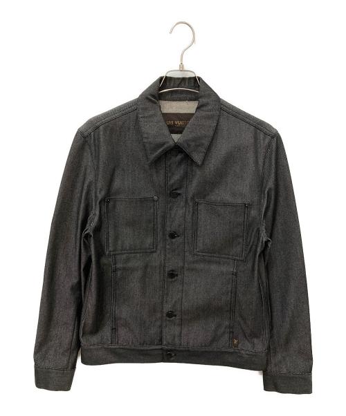 LOUIS VUITTON（ルイ ヴィトン）LOUIS VUITTON (ルイ ヴィトン) デニムジャケット ブラック サイズ:記載なしの為実寸参照の古着・服飾アイテム