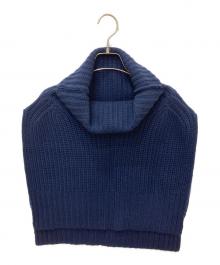 yves salomon（イヴサロモン）の古着「FRONT KNITWEAR」｜ネイビー