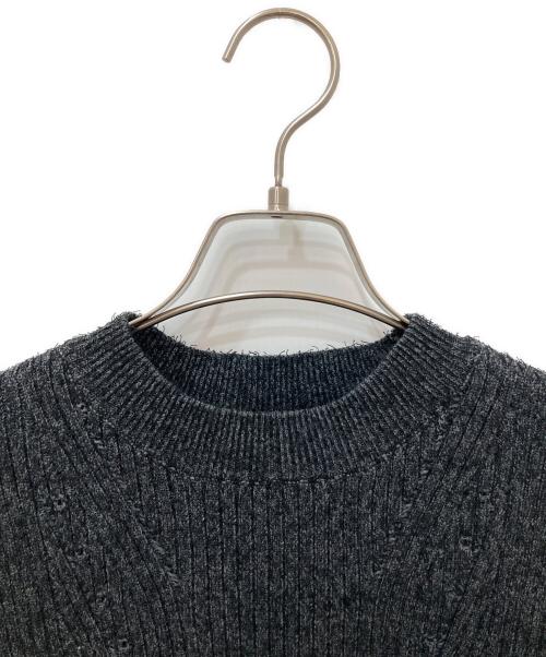 MAISON SPECIAL（メゾンスペシャル）MAISON SPECIAL (メゾンスペシャル) Curl Yarn Short Length Sleeveless Knit Tops グレー サイズ:FREE 未使用品の古着・服飾アイテム