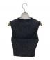 MAISON SPECIAL (メゾンスペシャル) Curl Yarn Short Length Sleeveless Knit Tops グレー サイズ:FREE 未使用品：4000円
