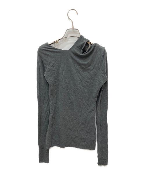 cygne（シーニュ）cygne (シーニュ) ショルダーオープンカットオフT Colas グレーの古着・服飾アイテム