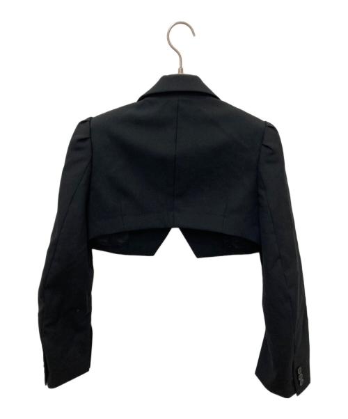 noir kei ninomiya（ノワール ケイ ニノミヤ）noir kei ninomiya (ノワール ケイ ニノミヤ) ウールモヘヤドスキンジャケット ブラック サイズ:XSの古着・服飾アイテム