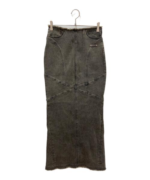 PRANK PROJECT（プランクプロジェクト）PRANK PROJECT (プランクプロジェクト) Denim Straight Maxi Skirt グレー サイズ:38の古着・服飾アイテム