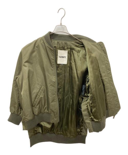 yves salomon（イヴサロモン）YVES SALOMON (イヴサロモン) YVES SALOMON MA-1 カーキ サイズ:36の古着・服飾アイテム