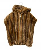 DEUXIEME CLASSEドゥーズィエム クラス）の古着「A POINT FAKE FUR VEST」｜ブラウン
