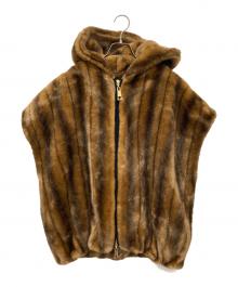 DEUXIEME CLASSE（ドゥーズィエム クラス）の古着「A POINT FAKE FUR VEST」｜ブラウン