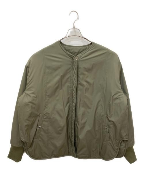 CALUX（キャラクス）CALUX (キャラクス) リバーシブル中綿ジャケット カーキ サイズ:Fの古着・服飾アイテム
