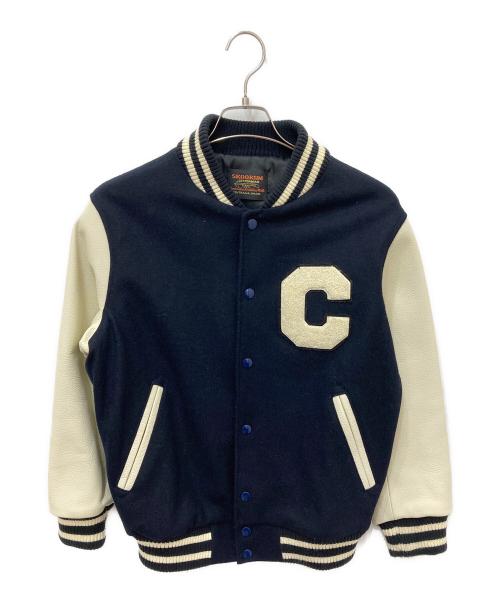 skookum（スクーカム）skookum (スクーカム) STADIUM JACKET ネイビー サイズ:Sの古着・服飾アイテム