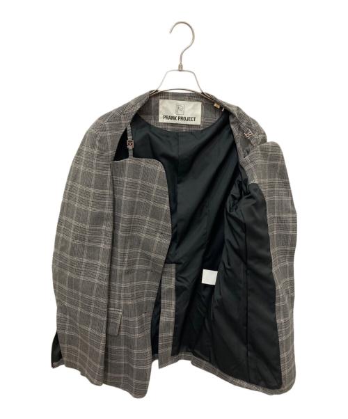 PRANK PROJECT（プランクプロジェクト）PRANK PROJECT (プランクプロジェクト) Open Neck Jacket グレー サイズ:FREEの古着・服飾アイテム