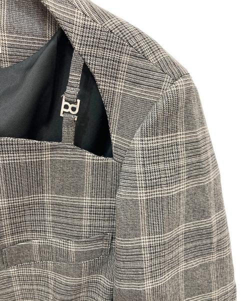 PRANK PROJECT（プランクプロジェクト）PRANK PROJECT (プランクプロジェクト) Open Neck Jacket グレー サイズ:FREEの古着・服飾アイテム