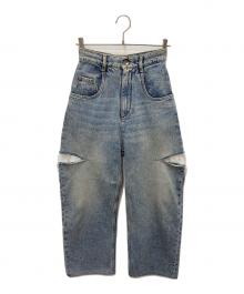 Maison Margiela（メゾンマルジェラ）の古着「スラッシュディテールデニムパンツ」｜ブルー
