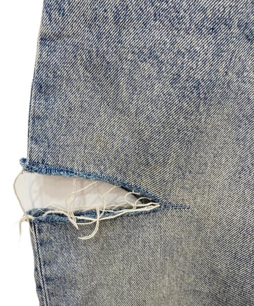 Maison Margiela（メゾンマルジェラ）Maison Margiela (メゾンマルジェラ) スラッシュディテールデニムパンツ ブルー サイズ:38の古着・服飾アイテム