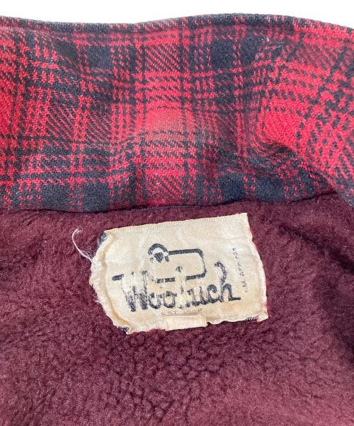 WOOLRICH（ウールリッチ）WOOLRICH (ウールリッチ) フーデッドチェックジャケット レッド サイズ:20の古着・服飾アイテム