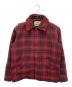 WOOLRICH（ウールリッチ）の古着「フーデッドチェックジャケット」｜レッド