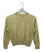 AURALEEオーラリー）の古着「ELASTIC HIGH GAUGE SWEAT P/O」｜イエロー