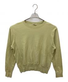 AURALEE（オーラリー）の古着「ELASTIC HIGH GAUGE SWEAT P/O」｜イエロー