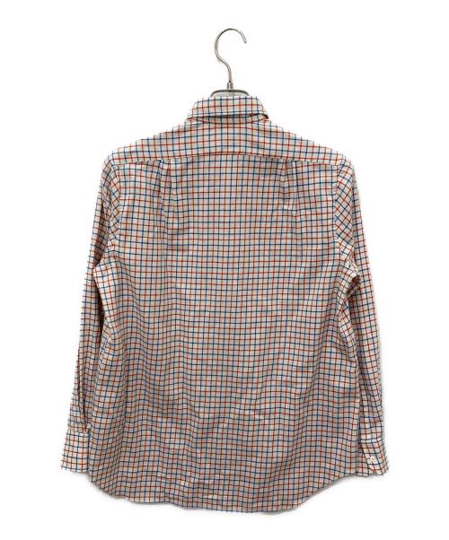 Charvet（シャルベ）Charvet (シャルベ) UNITED ARROWS (ユナイテッドアローズ) チェックロングスリーブシャツ ベージュ サイズ:16の古着・服飾アイテム