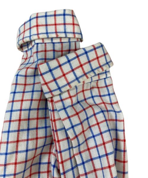Charvet（シャルベ）Charvet (シャルベ) UNITED ARROWS (ユナイテッドアローズ) チェックロングスリーブシャツ ベージュ サイズ:16の古着・服飾アイテム