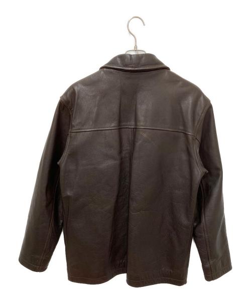 J.CREW（ジェイクルー）J.CREW (ジェイクルー) レザージャケット ブラウン サイズ:Sの古着・服飾アイテム
