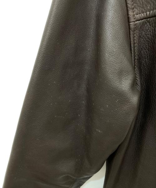 J.CREW（ジェイクルー）J.CREW (ジェイクルー) レザージャケット ブラウン サイズ:Sの古着・服飾アイテム
