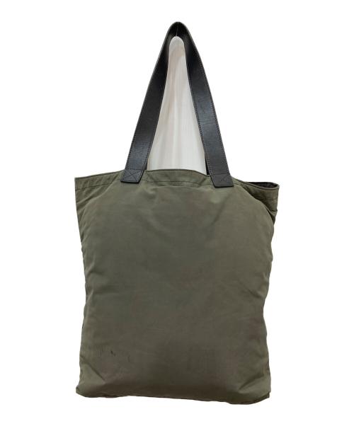 CELINE（セリーヌ）CELINE (セリーヌ) ロゴプレートハンドバッグ グリーンの古着・服飾アイテム