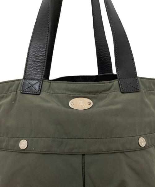 CELINE（セリーヌ）CELINE (セリーヌ) ロゴプレートハンドバッグ グリーンの古着・服飾アイテム