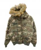 AVIREXアヴィレックス）の古着「CAMOUFLAGE N-2B」｜カーキ