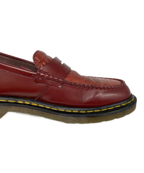 Dr.Martens（ドクターマーチン）Dr.Martens (ドクターマーチン) stussy (ステューシー) PENTON LOAFER レッド サイズ:9の古着・服飾アイテム