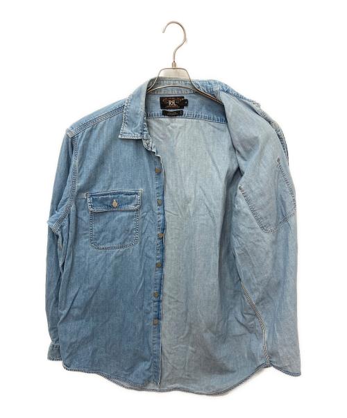 RRL（ダブルアールエル）RRL (ダブルアールエル) ロングスリーブデニムシャツ インディゴ サイズ:Lの古着・服飾アイテム