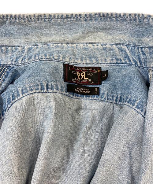 RRL（ダブルアールエル）RRL (ダブルアールエル) ロングスリーブデニムシャツ インディゴ サイズ:Lの古着・服飾アイテム