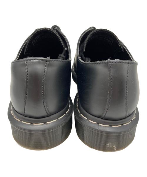 Dr.Martens（ドクターマーチン）Dr.Martens (ドクターマーチン) 1461 ホワイトステッチ 3 ホール シューズ ブラック サイズ:9の古着・服飾アイテム