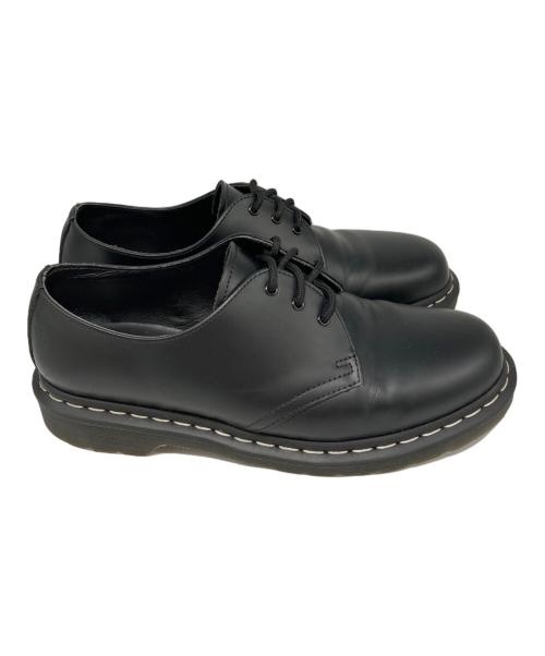 Dr.Martens（ドクターマーチン）Dr.Martens (ドクターマーチン) 1461 ホワイトステッチ 3 ホール シューズ ブラック サイズ:9の古着・服飾アイテム