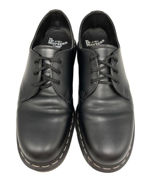 Dr.Martens（ドクターマーチン）Dr.Martens (ドクターマーチン) 1461 ホワイトステッチ 3 ホール シューズ ブラック サイズ:9の古着・服飾アイテム