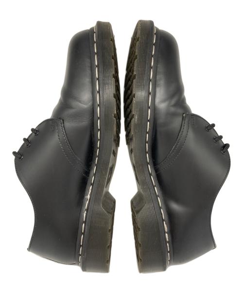 Dr.Martens（ドクターマーチン）Dr.Martens (ドクターマーチン) 1461 ホワイトステッチ 3 ホール シューズ ブラック サイズ:9の古着・服飾アイテム