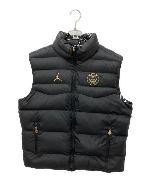 JORDAN（ジョーダン）JORDAN (ジョーダン) Paris Saint-Germain (パリサンジェルマン) AS M J PSG PUFFER VEST ブラック サイズ:XLの古着・服飾アイテム