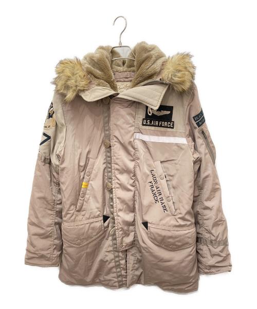 AVIREX（アヴィレックス）AVIREX (アヴィレックス) N-3B フライトジャケット ベージュ サイズ:XLの古着・服飾アイテム