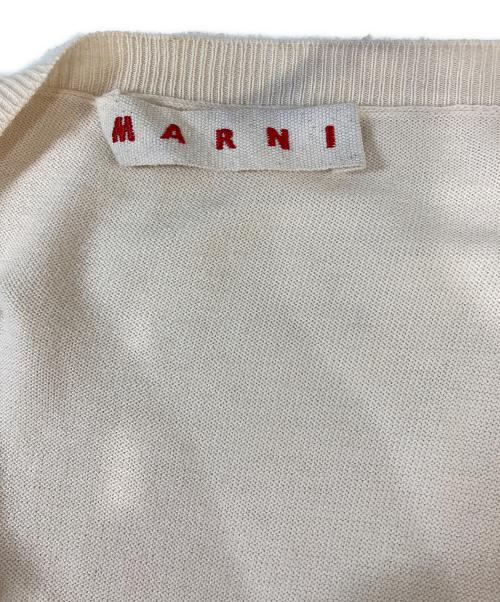 MARNI（マルニ）MARNI (マルニ) カシミヤ混 コットンカーディガン ベージュ サイズ:40の古着・服飾アイテム