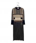 Mame Kurogouchiマメクロゴウチ）の古着「PEDICEL JACQUARD DRESS」｜マルチカラー