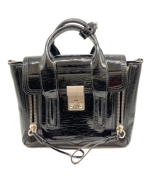 3.1 phillip lim（スリーワンフィリップリム）3.1 phillip lim (スリーワンフィリップリム) Pashli Mini Satchel Bag　ミニサッチェルバッグ ブラックの古着・服飾アイテム