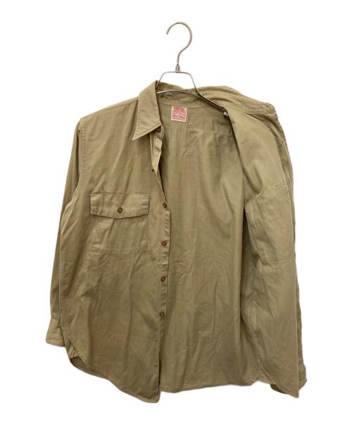 HERCULES（ヘラクレス）HERCULES (ヘラクレス) ロングスリーブシャツ カーキ サイズ:記載なしの為実寸参照の古着・服飾アイテム