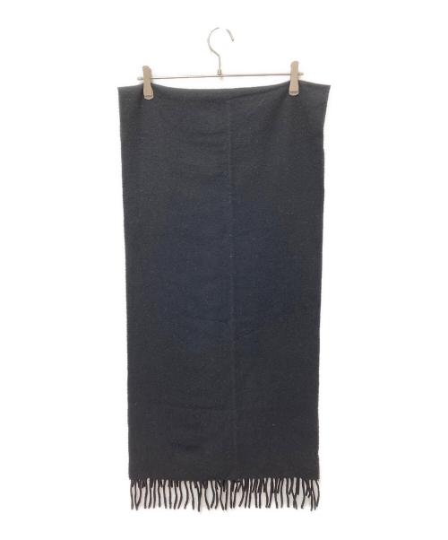 Acne studios（アクネ ストゥディオズ）ACNE STUDIOS (アクネ ストゥディオズ) ウールフリンジマフラー ブラックの古着・服飾アイテム