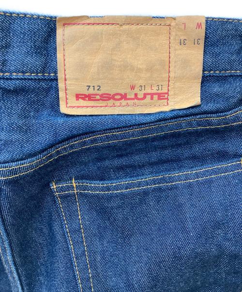 RESOLUTE（リゾルト）RESOLUTE (リゾルト) セルビッチデニムパンツ ブルー サイズ:31の古着・服飾アイテム
