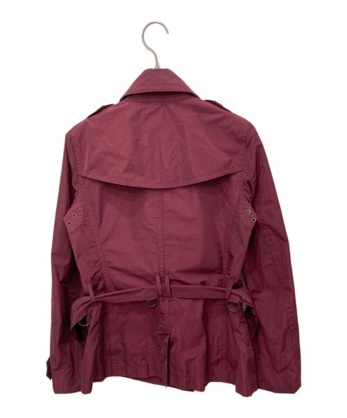 BURBERRY BRIT（バーバリーブリット）BURBERRY BRIT (バーバリーブリット) ショートトレンチコート パープル サイズ:UK6の古着・服飾アイテム