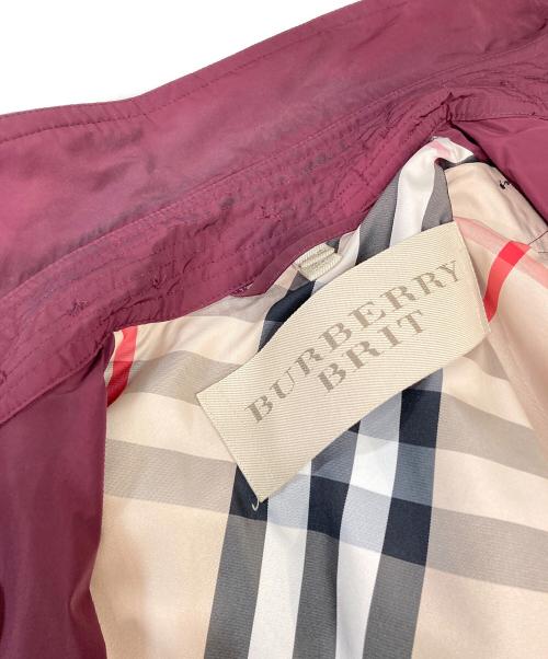 BURBERRY BRIT（バーバリーブリット）BURBERRY BRIT (バーバリーブリット) ショートトレンチコート パープル サイズ:UK6の古着・服飾アイテム
