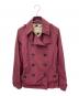 BURBERRY BRIT（バーバリーブリット）の古着「ショートトレンチコート」｜パープル
