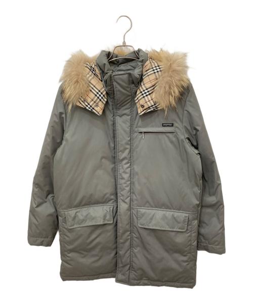 BURBERRY BLUE LABEL（バーバリー ブルー レーベル）BURBERRY BLUE LABEL (バーバリー ブルー レーベル) 裏ノヴァチェックダウンジャケット カーキ サイズ:Mの古着・服飾アイテム
