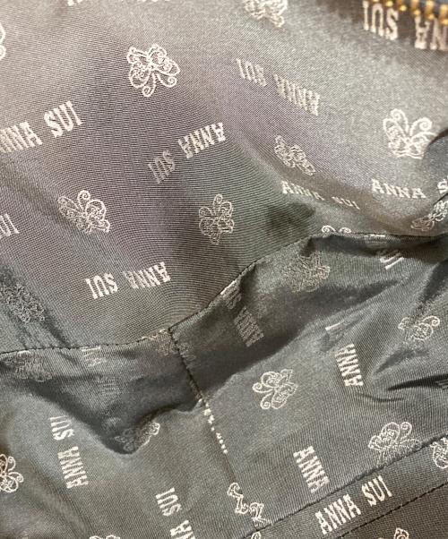 ANNA SUI（アナスイ）ANNA SUI (アナスイ) レザーハンドバッグ ブラックの古着・服飾アイテム