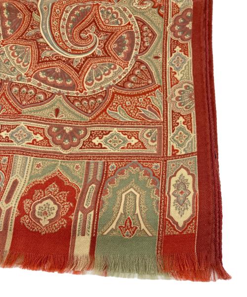 ETRO（エトロ）ETRO (エトロ) ペイズリー柄スカーフ レッドの古着・服飾アイテム